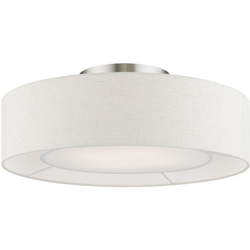 Ellsworth 4 Light 21 inch English Bronze Semi-Flush Ceiling Light