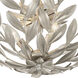 Broche 4 Light 20.75 inch Antique Silver Semi Flush Ceiling Light