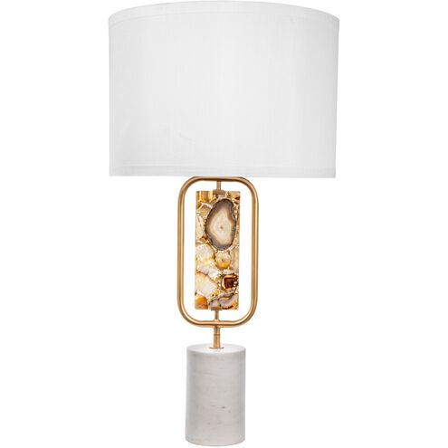 Anita 28 inch 40.00 watt Gold/White/Natural Table Lamp Portable Light