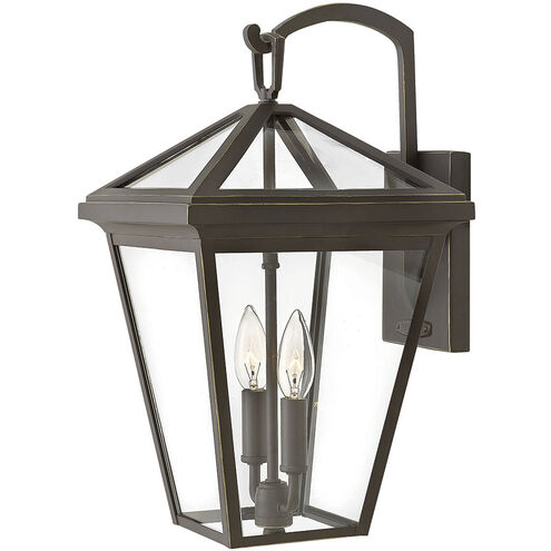 Estate Series Alford Place Outdoor Wall Mount Lantern in Oil Rubbed Bronze, Non-LED, Medium
