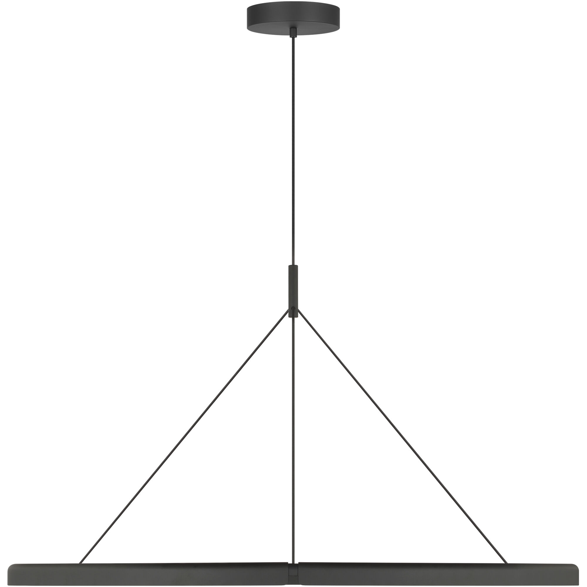 Peter Bristol Cloak LED 48.6 inch Nightshade Black Chandelier Ceiling Light