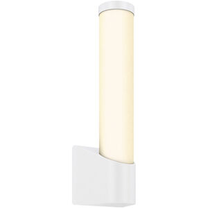Wall C Series 1 Light 15 inch White Indoor-Outdoor Sconce, Tube