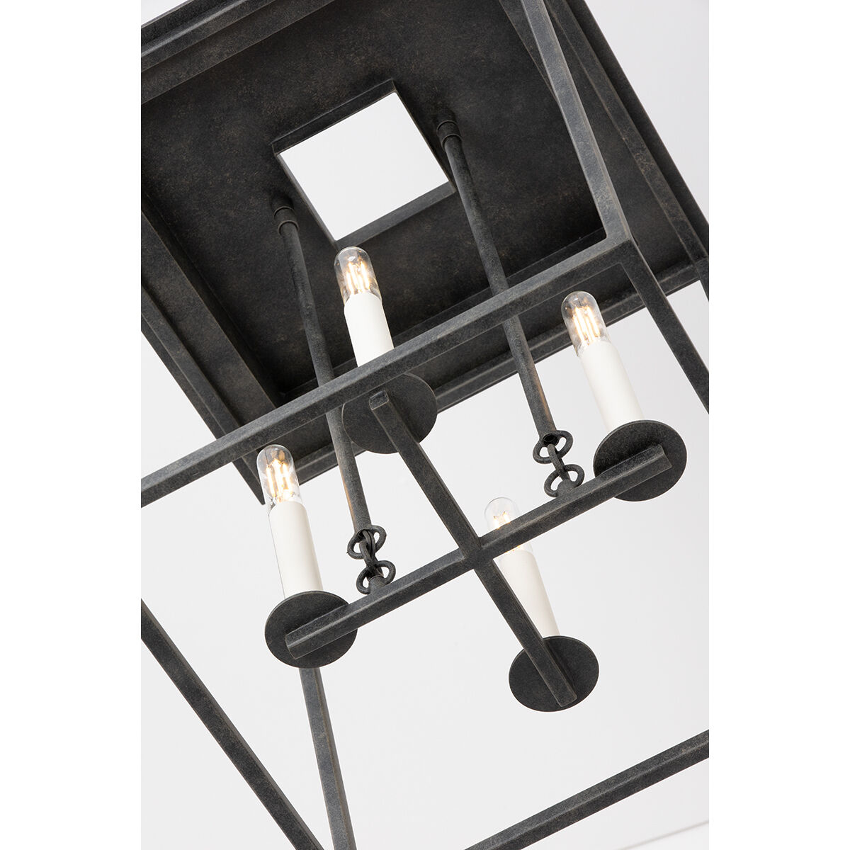 Hart 4 Light 12.25 inch French Iron Lantern Ceiling Light