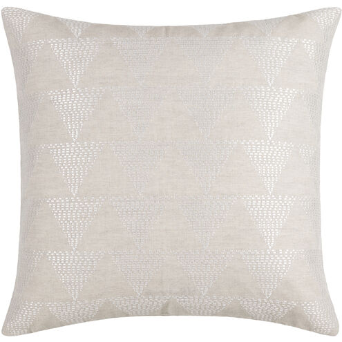 Theodore 22 X 22 inch Beige/Off-White Accent Pillow