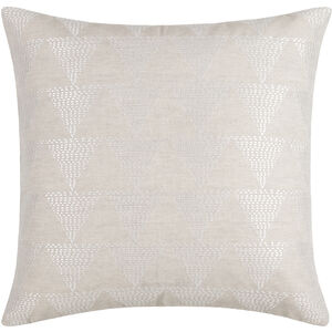 Theodore 22 X 22 inch Beige/Off-White Accent Pillow
