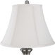 Signature 32 inch 150 watt Brushed Steel Table Lamp Portable Light