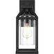 Zora 1 Light 14 inch Black Outdoor Wall Sconce