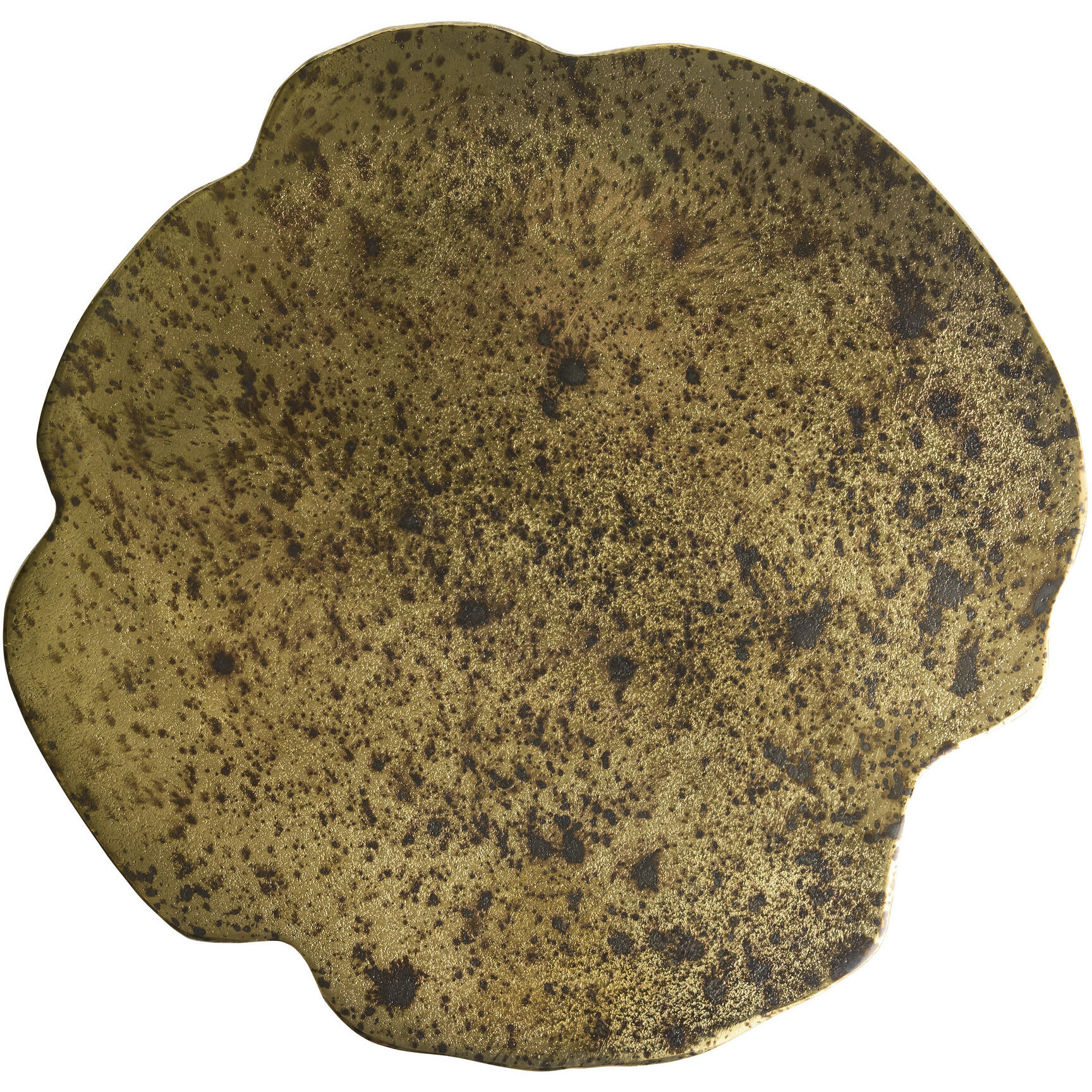 Minerva 18.5 inch Distressed Antique Brass End Table