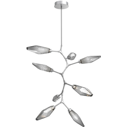 Rock Crystal LED 37.1 inch Classic Silver Chandelier Ceiling Light, Modern Vine
