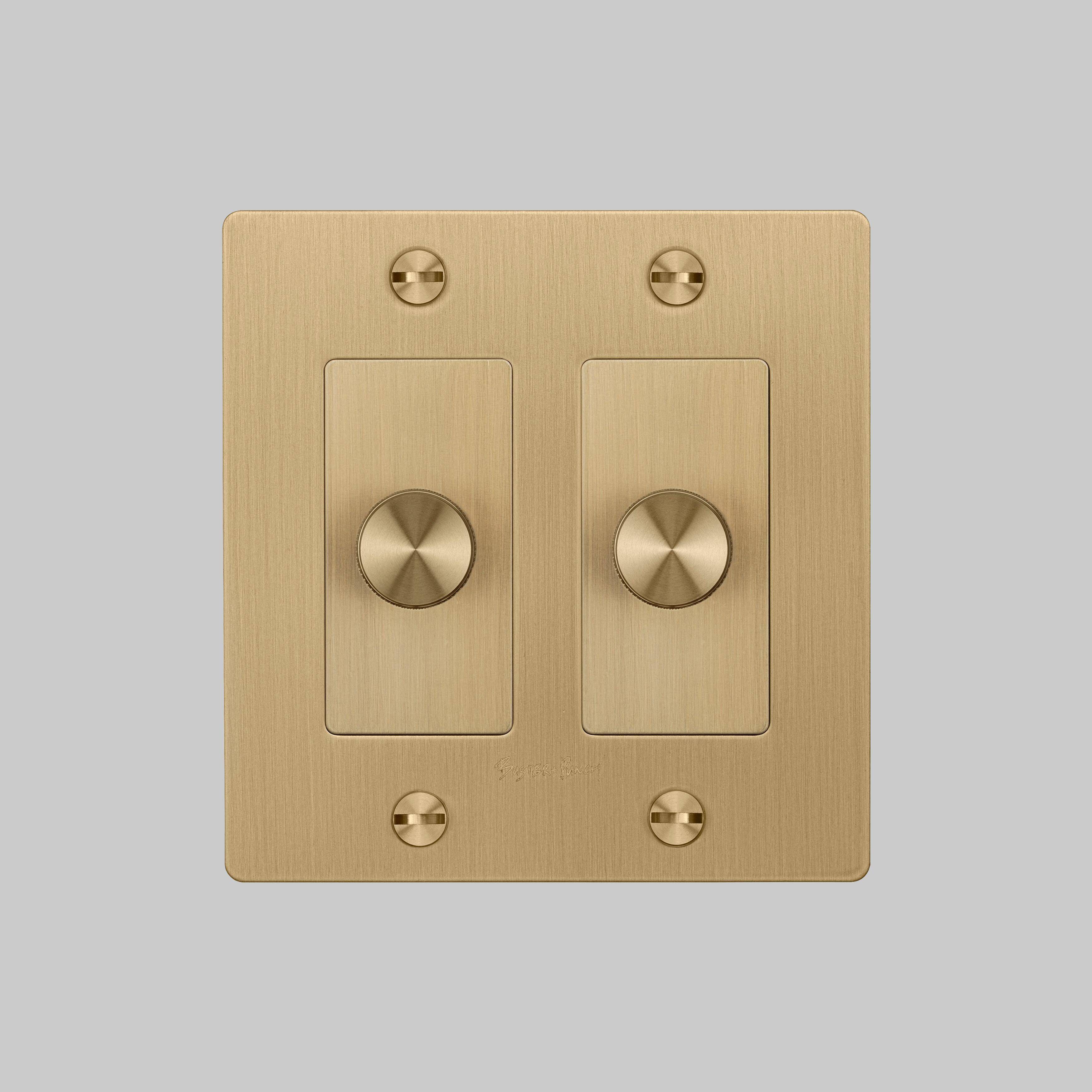 2G 100-120 Brass Dimmer Switch, LED