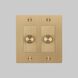 2G 100-120 Brass Dimmer Switch, LED
