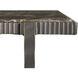 Ariana Forged Antique Bronze and Marron Imperial Marble Bar Console