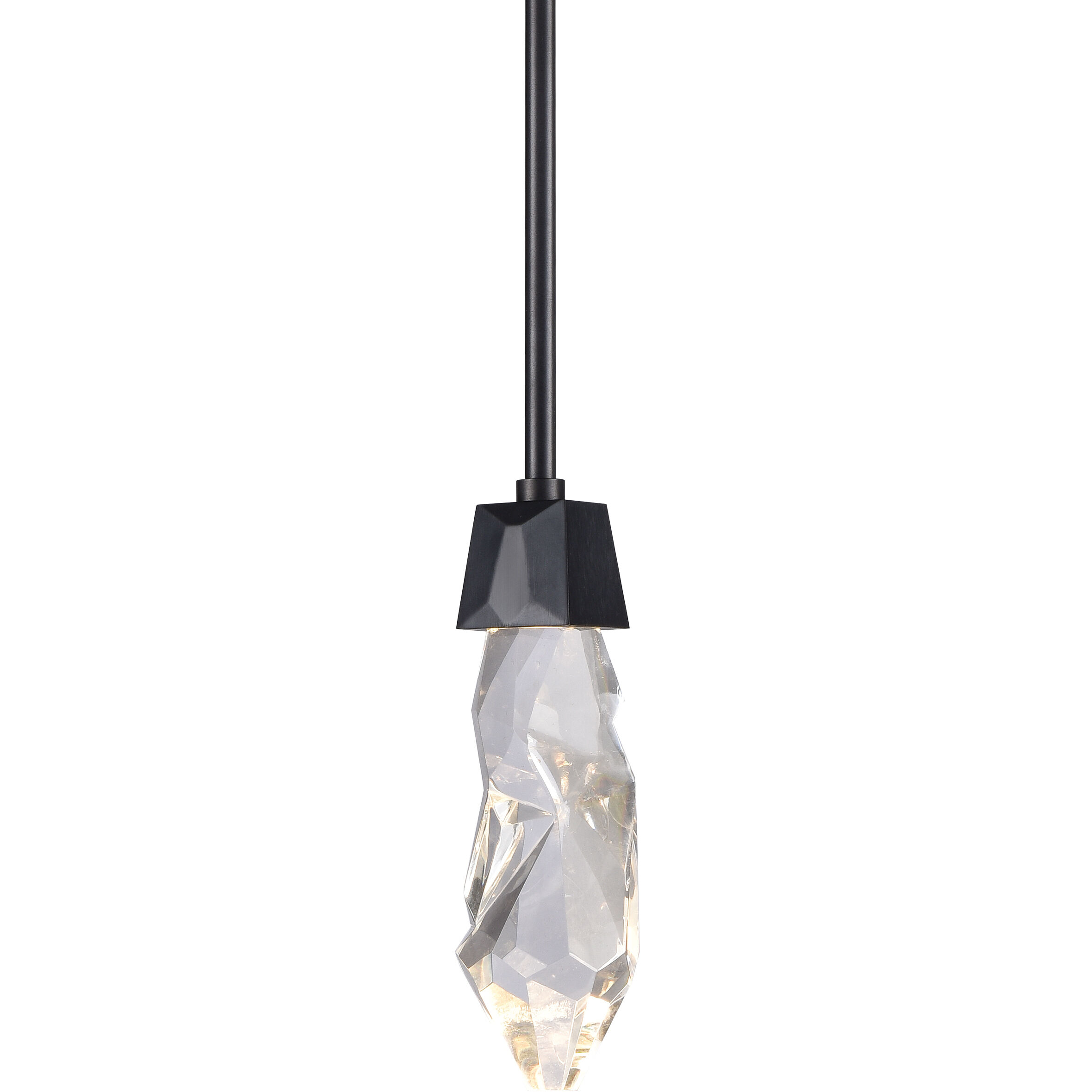 Angelus 1 Light 5.5 inch Satin Brushed Black Mini Pendant Ceiling Light