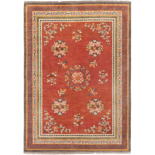 Geisha 132 X 96 inch Rust, Charcoal, Camel, Taupe, Mustard Rug