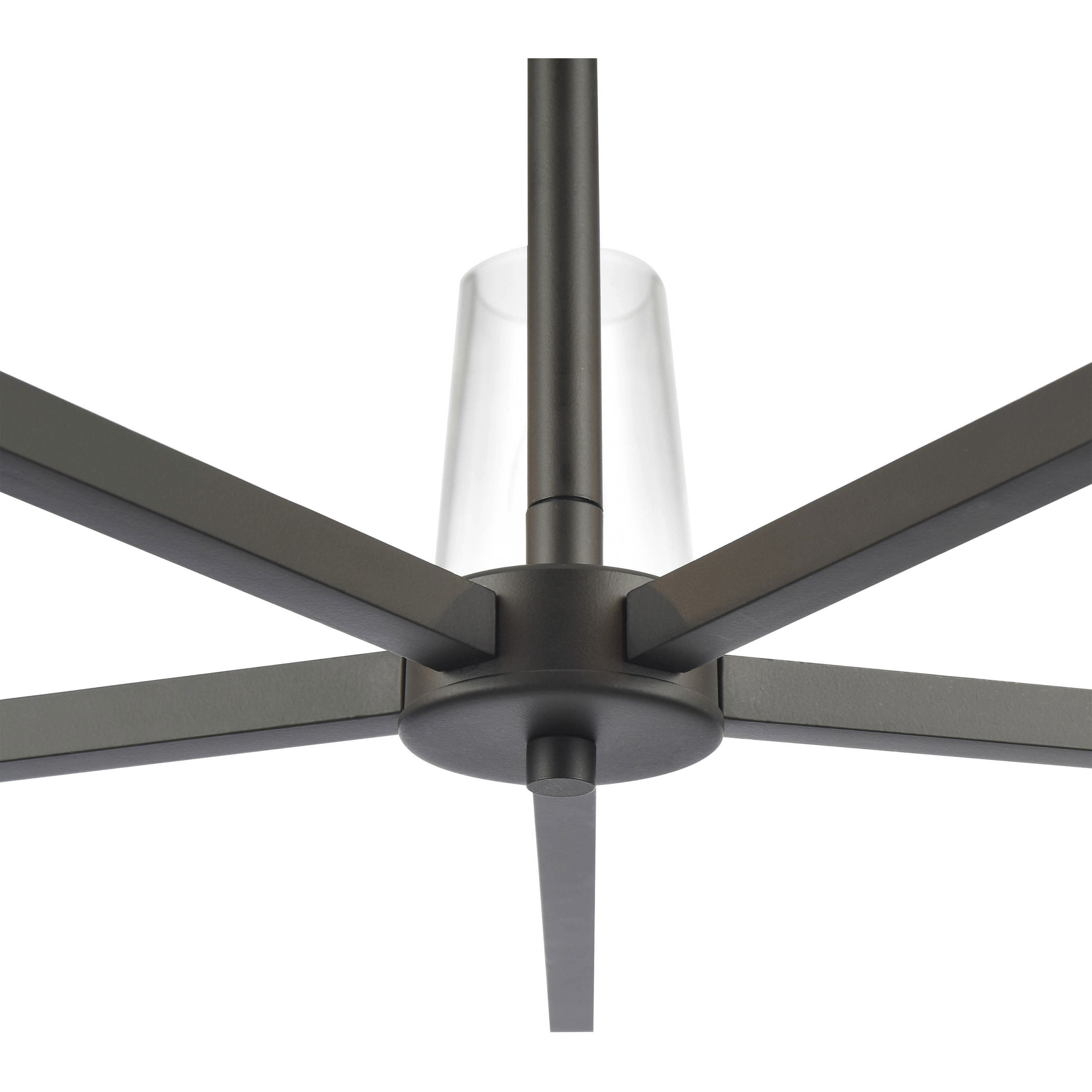 Fitzroy 5 Light 28 inch Matte Black Chandelier Ceiling Light