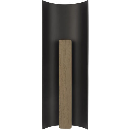 Anne-Marie Barton Remi Sconce Wall Light in Matte Carbon and Warm Walnut