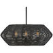 Lisa McDennon Luca 3 Light 21.25 inch Black Indoor Chandelier Ceiling Light, Convertible to Semi-Flush