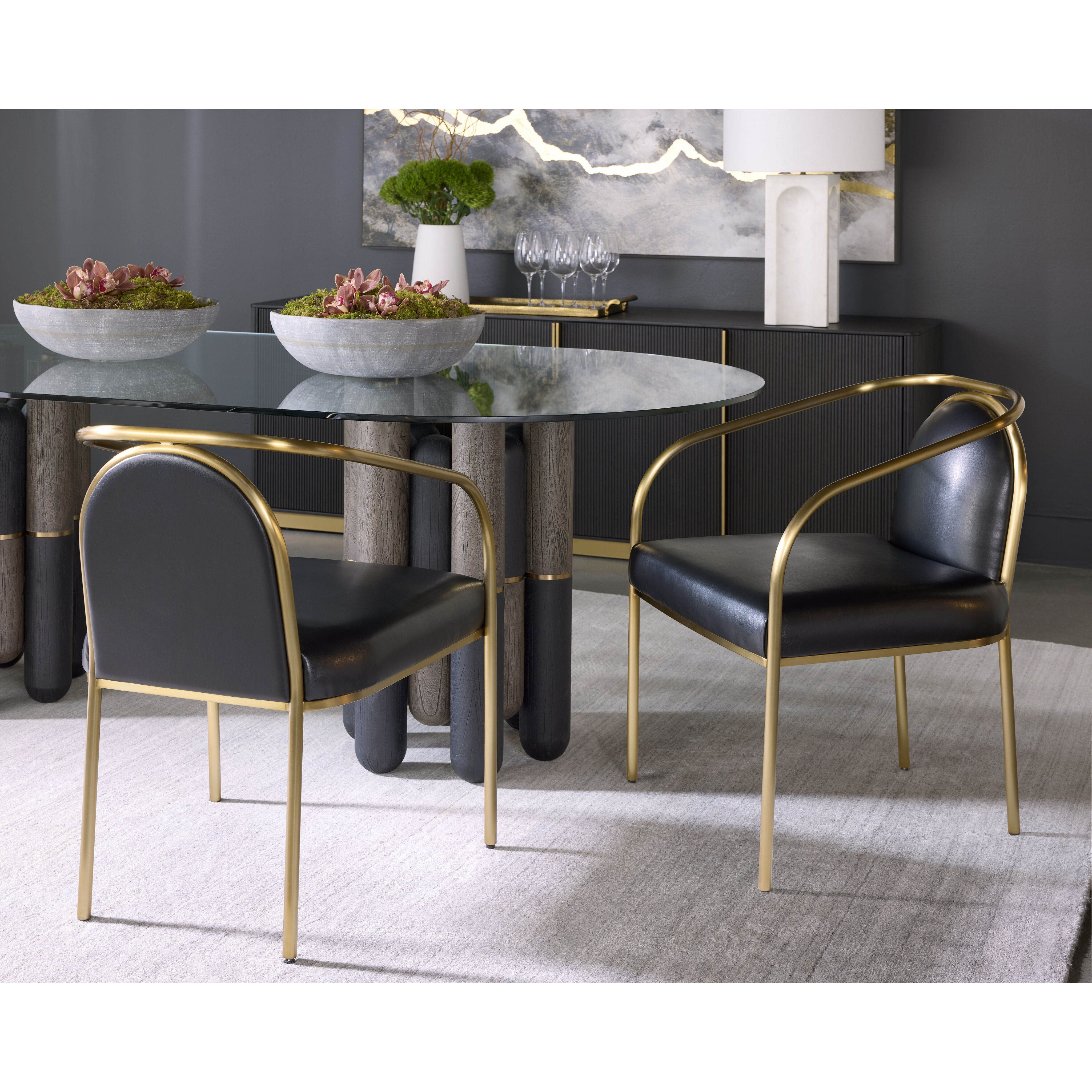 Kalla 84 X 19 inch Charcoal Sideboard