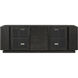 Repose 80 X 21.25 inch Charcoal Oak Media Console, Wooden, Glass Door