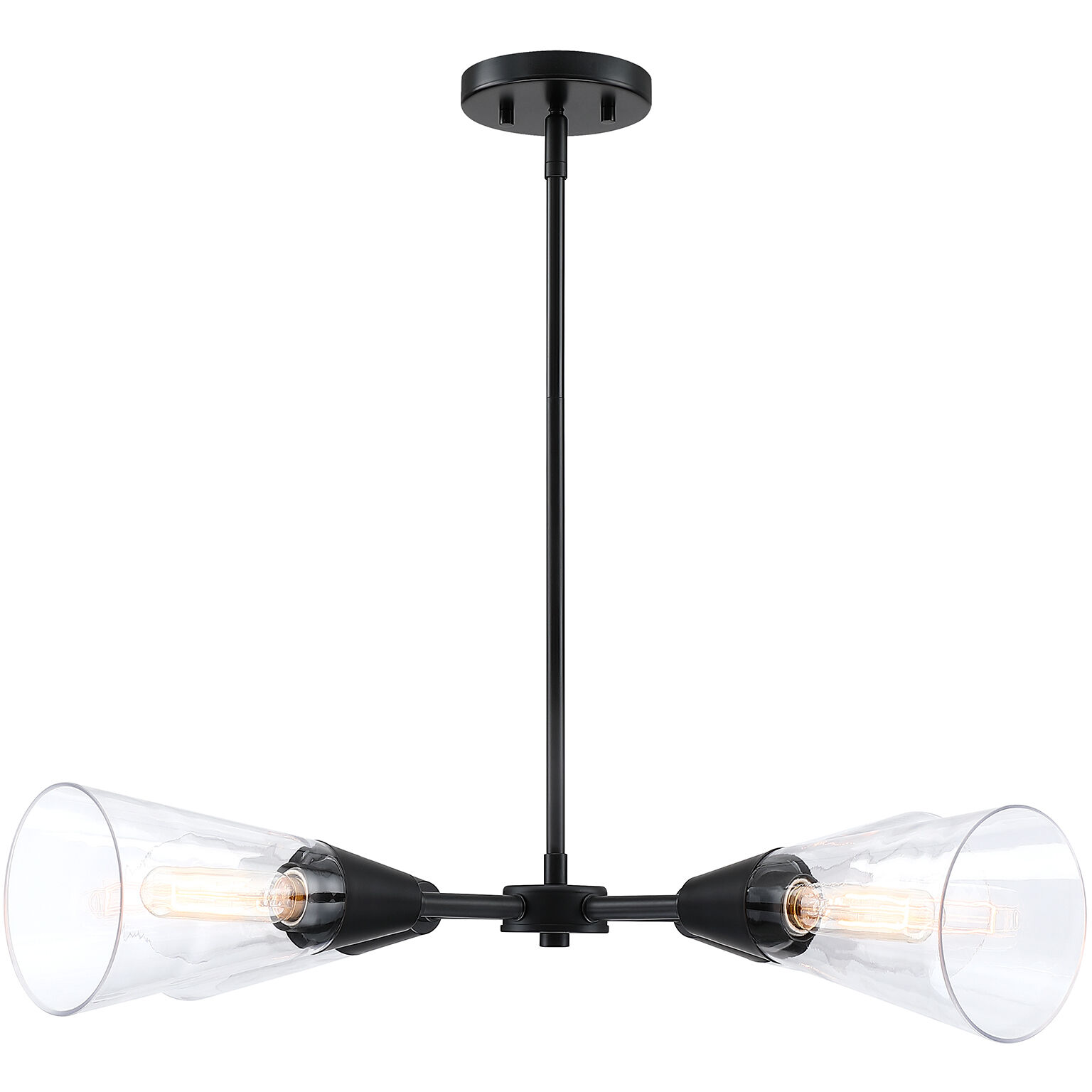 Norro 4 Light 3 inch Matte Black Chandelier Ceiling Light