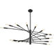 Ascension 20 Light 47.5 inch Matte Black Chandelier Ceiling Light