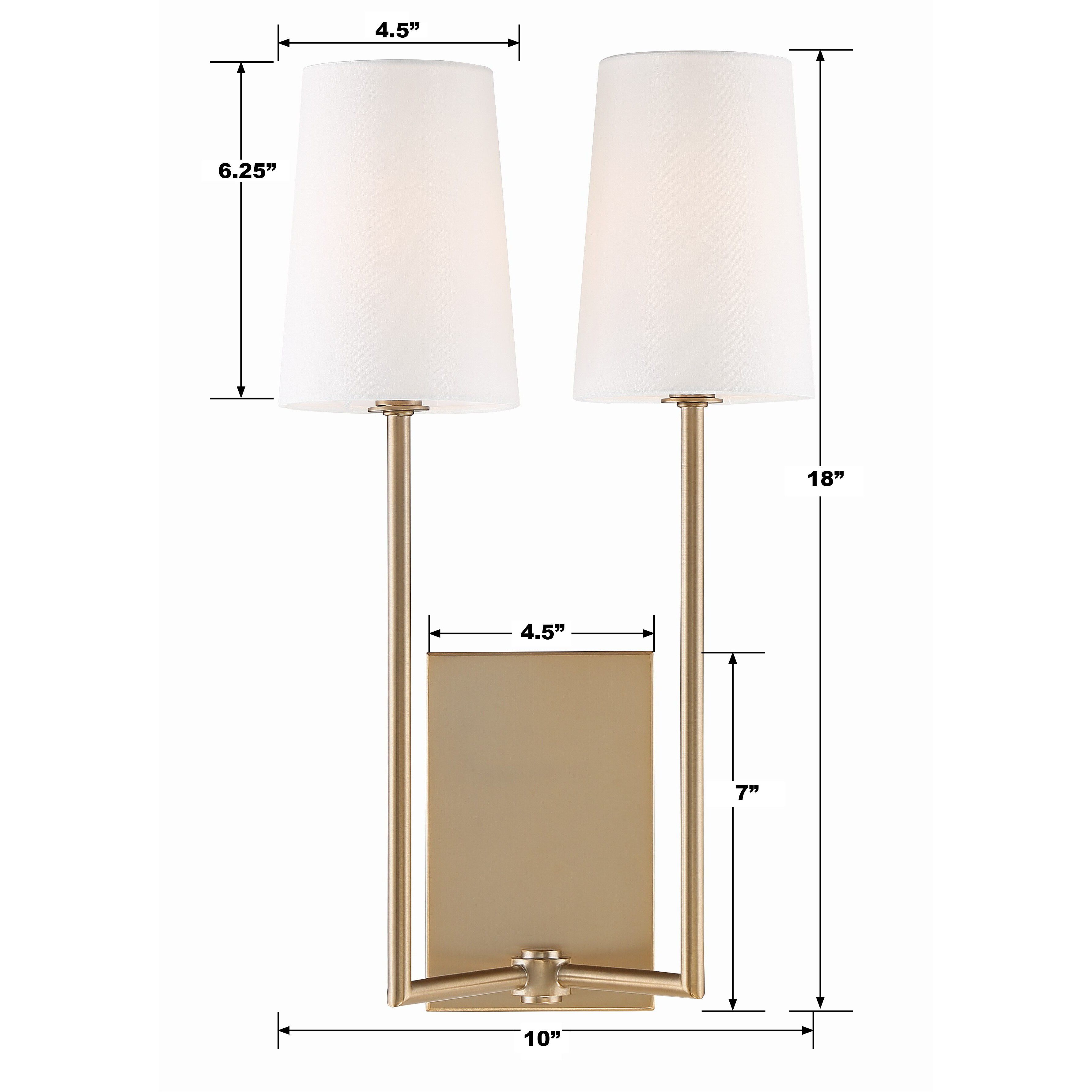 Lena Bath Wall Light in Vibrant Gold