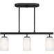 Oslo Island Pendant Ceiling Light in Midnight Black