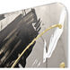 Metro Black and White and Metallic Wall Sculpture