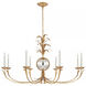 Chapman & Myers Gramercy LED 50.25 inch Gilded Iron Wide Chandelier Ceiling Light, Grande