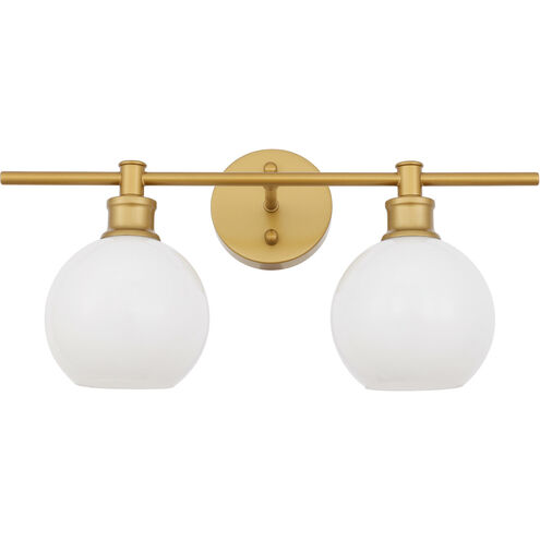 Syracuse 2 Light 19 inch Brass Wall sconce Wall Light