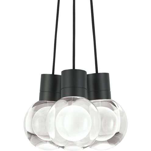 Sean Lavin Mina LED 5 inch Black Pendant Ceiling Light in 3, LED 90 CRI 3000K, Black Cord, Integrated LED
