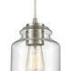 Josie 1 Light 6 inch Satin Nickel Mini Pendant Ceiling Light