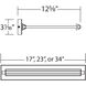 Hudson 14.00 watt 17 inch Black Picture Light Wall Light, dweLED