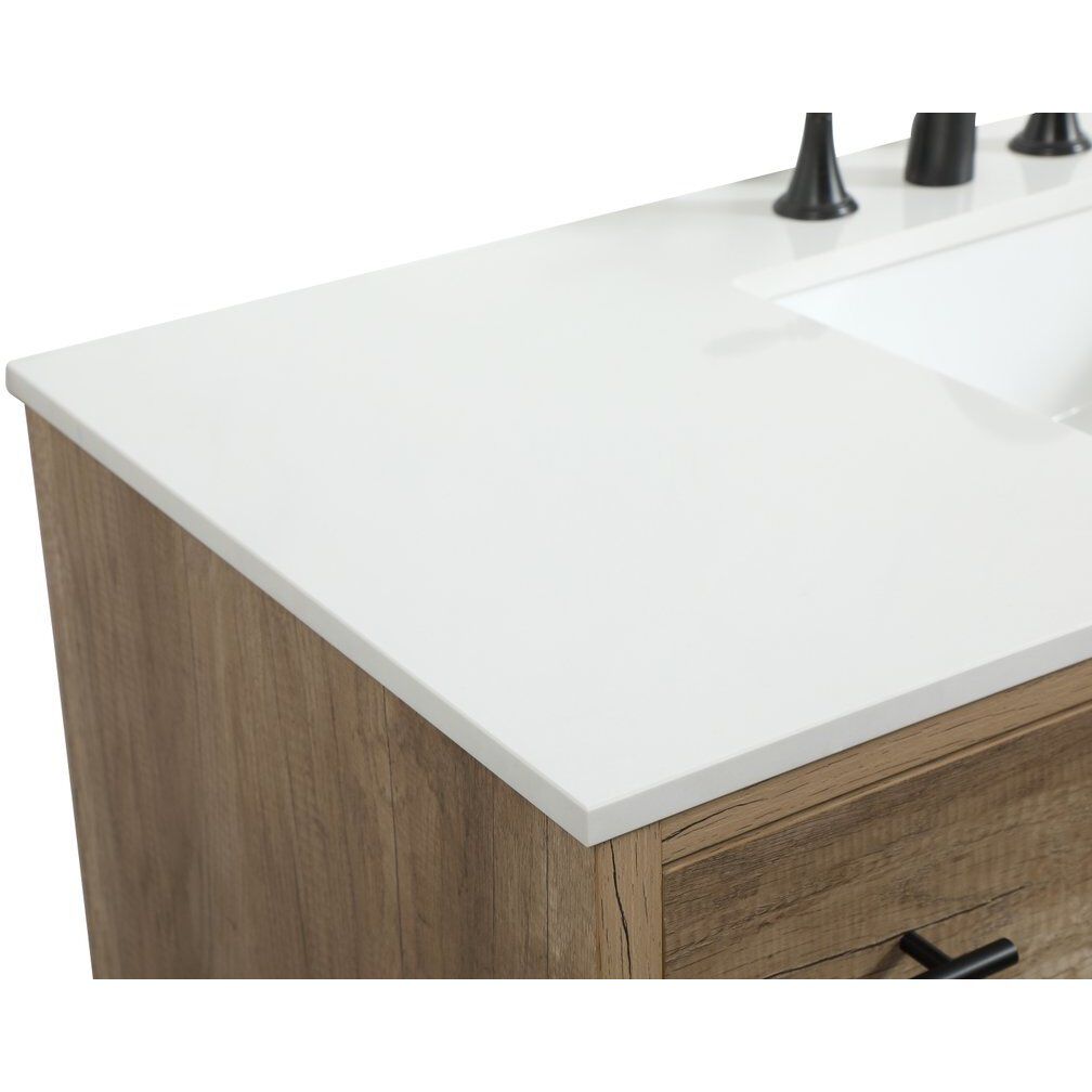 Cyrus 48 X 22 X 34 inch Natural Oak Vanity Sink Set