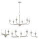 Jolenne 6 Light 31.97 inch Brushed Polished Nickel Chandelier Ceiling Light
