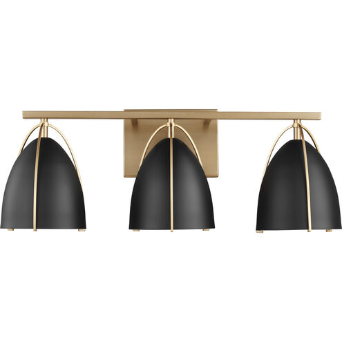 Sean Lavin Norman 3 Light 24.25 inch Satin Brass Wall Bath Fixture Wall Light