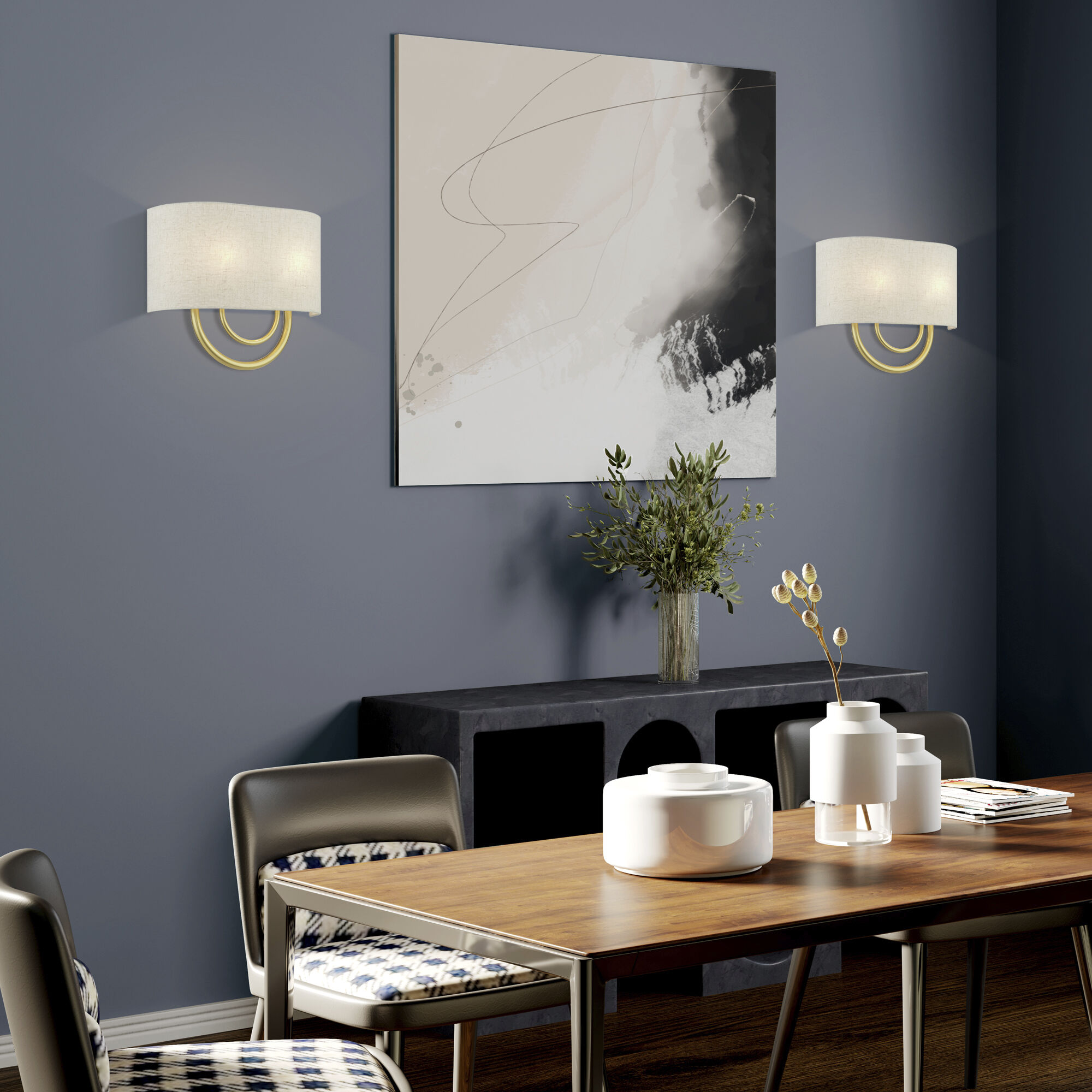 Stratton 2 Light 13 inch Soft Gold ADA Wall Sconce Wall Light