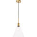 Hugh 1 Light 10 inch Brass Pendant Ceiling Light