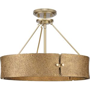 Lusail 4 Light 19 inch Soft Gold Pendant Ceiling Light, Design Series