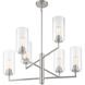 Acacia 8 Light 34.25 inch Brushed Nickel Chandelier Ceiling Light
