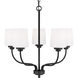 Windom 5 Light 20 inch Midnight Black Chandelier Ceiling Light