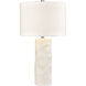 Lore 29 inch 9 watt Plaster White Table Lamp Portable Light