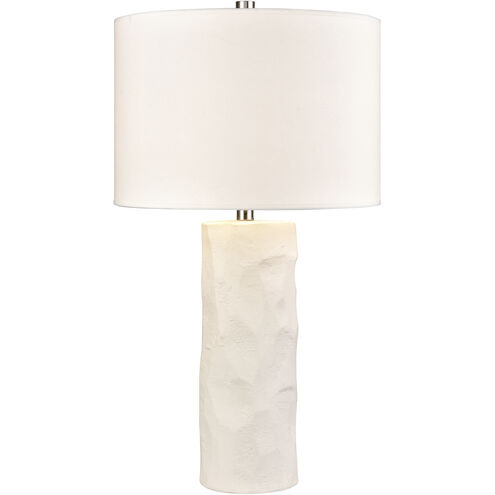 Lore 29 inch 9 watt Plaster White Table Lamp Portable Light
