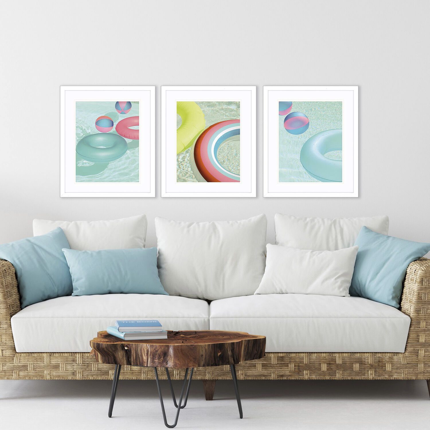 Travel Turquoise and Blue and Pink and Red Framed Art, Propac