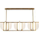 Anders 58.75 inch Vintage Brass Linear Pendant Ceiling Light