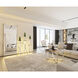 Carlo 51 X 27.5 inch Polished Chrome Coffee Table