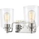 Robins 2 Light 14 inch Polished Chrome Vanity Light Wall Light