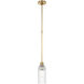AERIN Asalea LED 4.5 inch Hand-Rubbed Antique Brass Pendant Ceiling Light