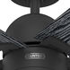 Erling 44 inch Matte Black with Salted Black/Matte Black Blades Ceiling Fan