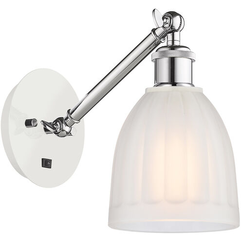 Ballston Brookfield LED 6 inch White and Polished Chrome Sconce Wall Light
